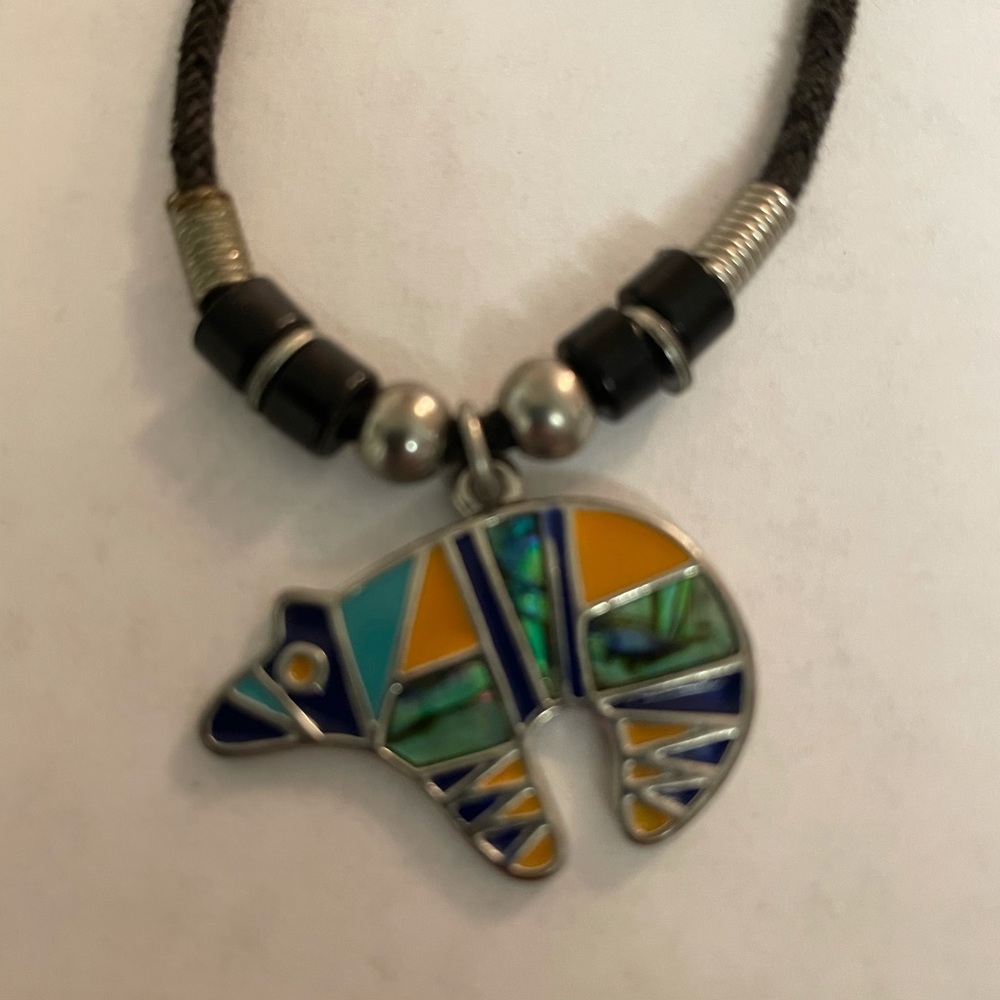 Set of two matching style necklaces - Turtle & Bear - Picture 5 of 6